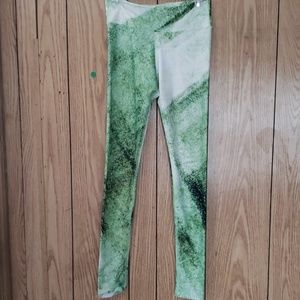 SALE OMNIYOGA Green Asphalt Leggings